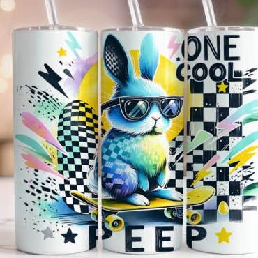 One cool peep tumbler for wholesale by KTD DESIGNS