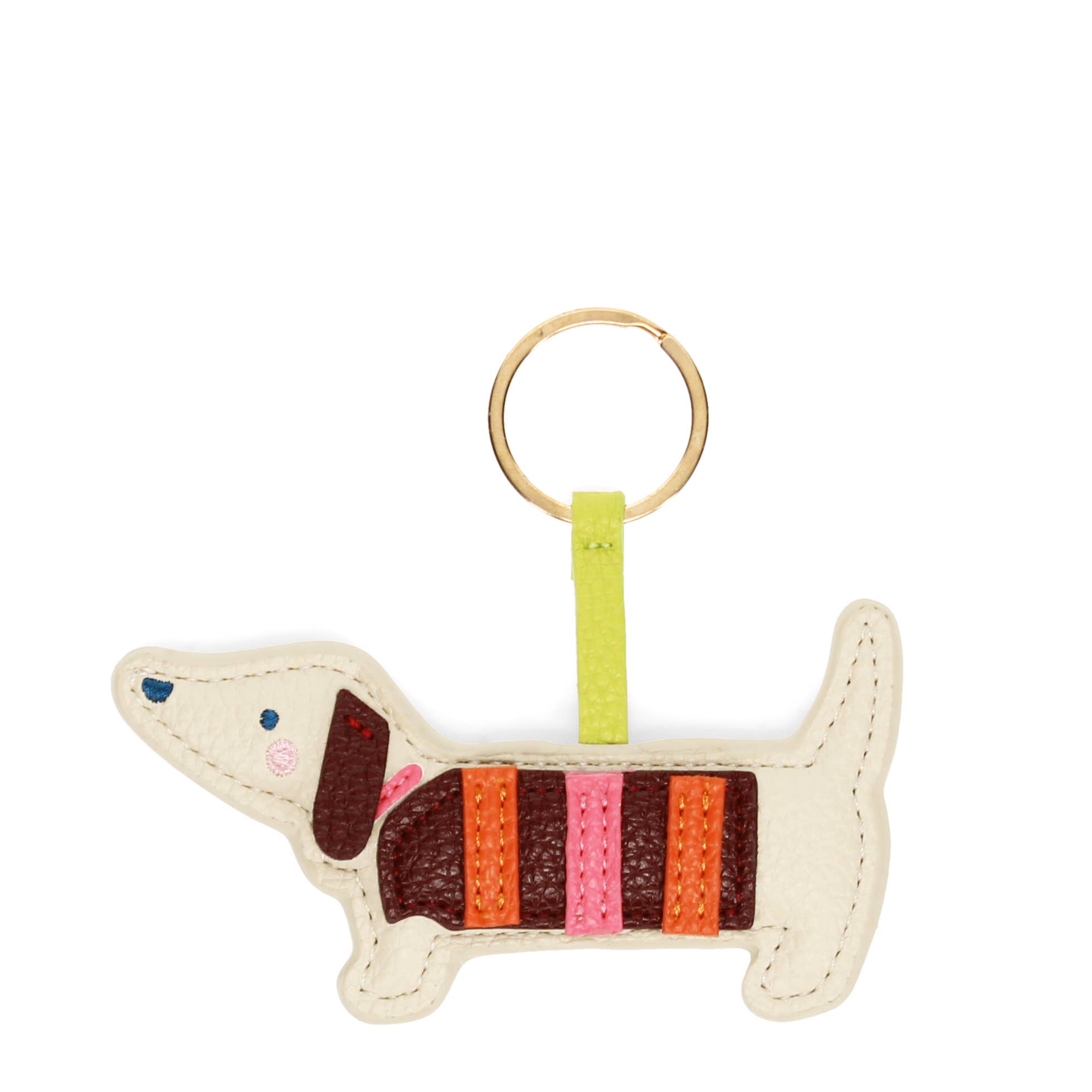 Rex B2B - UK – wholesale Keychain – Unisex – Faux leather keyring - Sausage Dog1