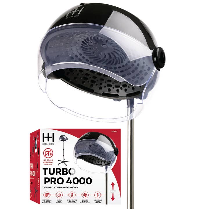 Annie International, Inc. - Wholesale Hair Dryer - Hot & Hotter Ceramic Turbo Pro 4000 Stand Hood Dryer