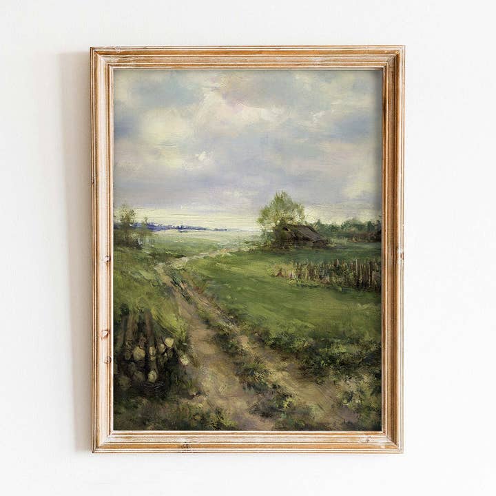 The Path Home Vintage konsttryck för wholesale av Paper House Print Shop