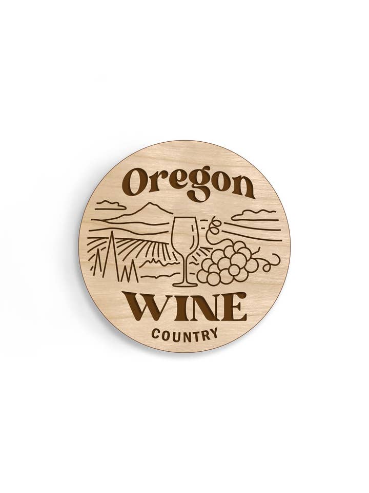Oregon Wine Country Magnet for wholesale by Forever Northwest