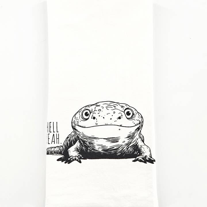 Hellbender Tea Towel for wholesale by Allegheny Outfitters