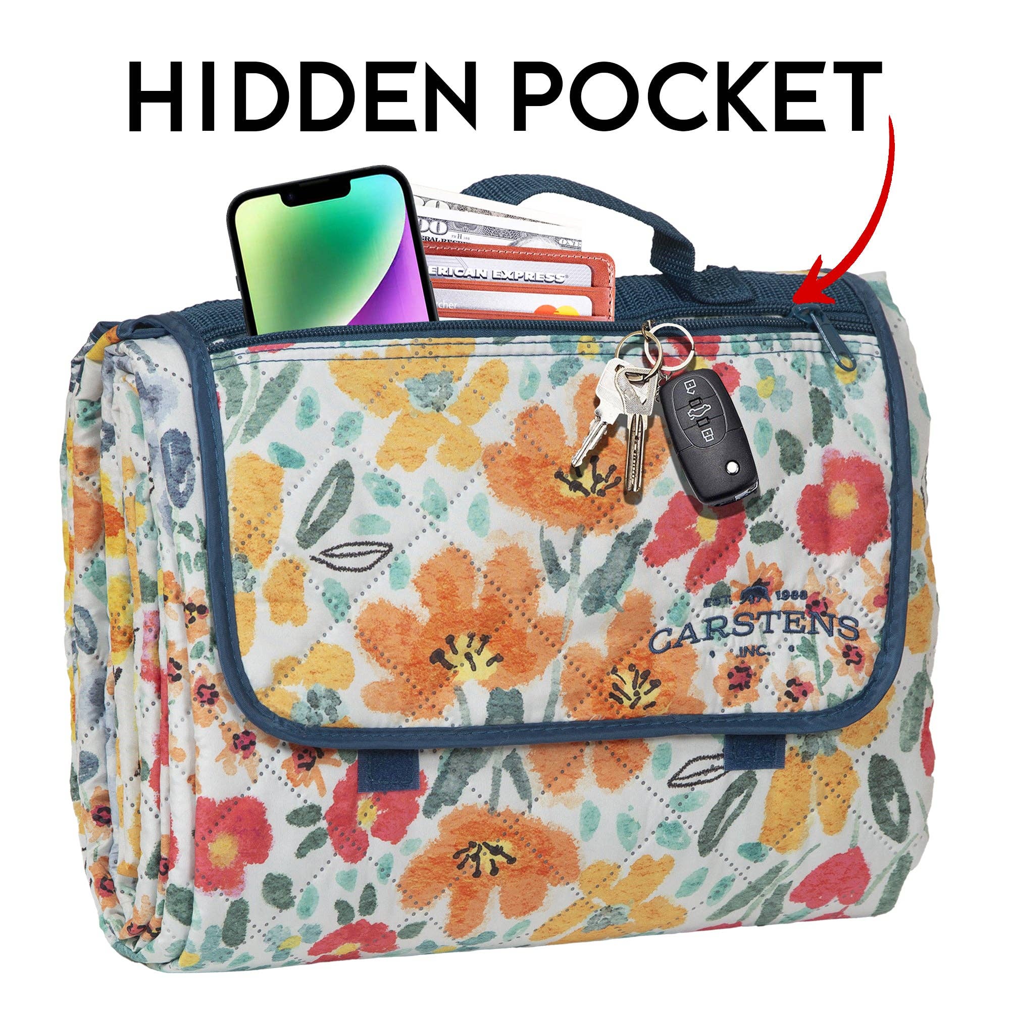 Carstens, Inc. - Wholesale Picnic Blanket - May Flowers Printed Picnic Blanket4