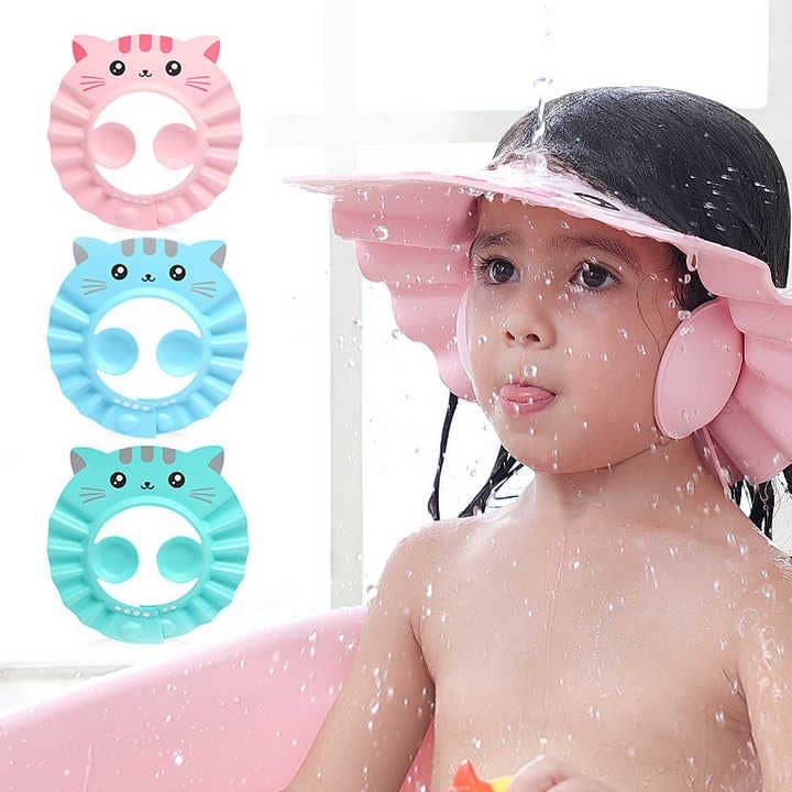VIGOR - Wholesale Showercap - Adjustable Shower Cap for Kids with Ear Protection(10 Pack)7