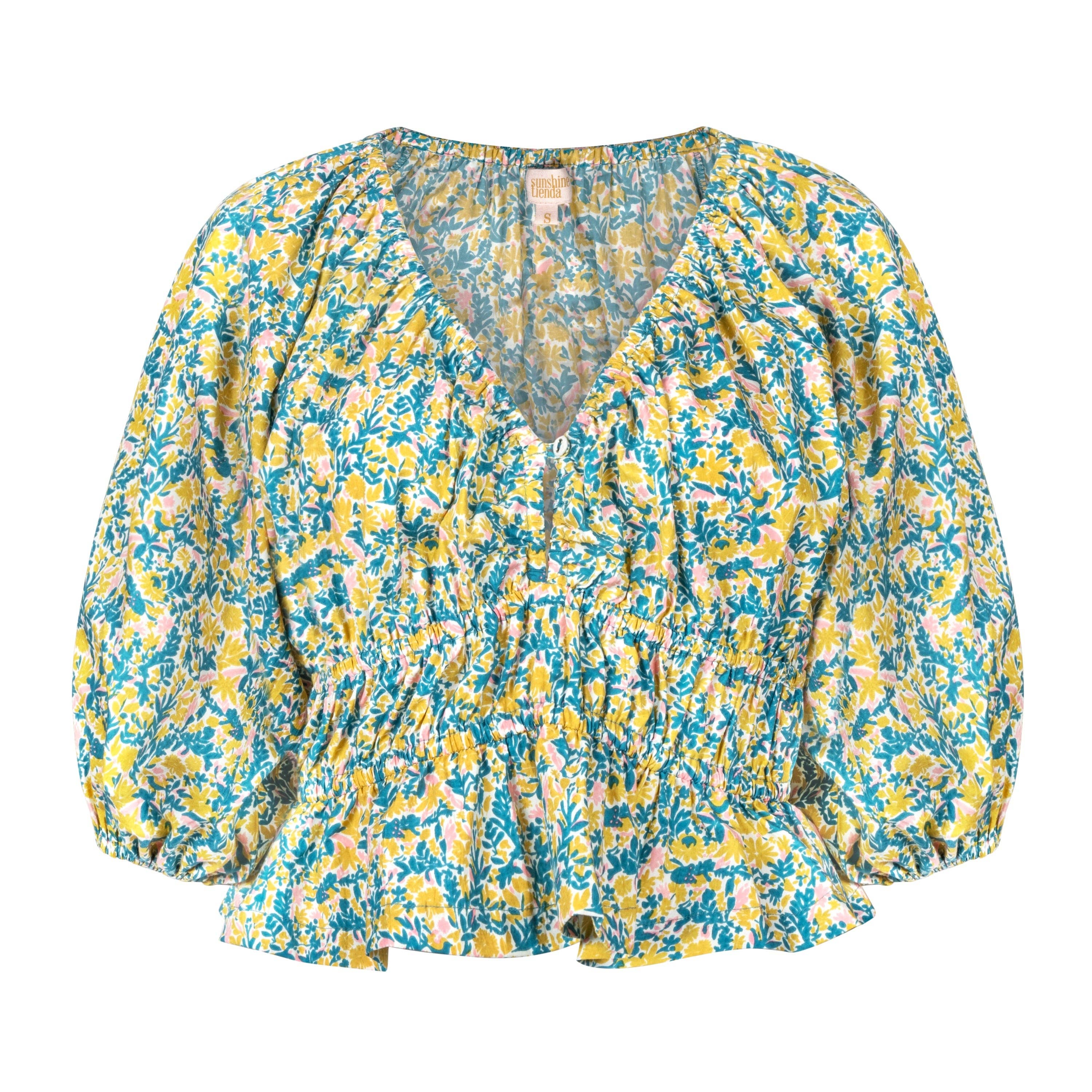 Sunshine Tienda - Wholesale Blouse - Dames - Paradise Floral Calypso Top5
