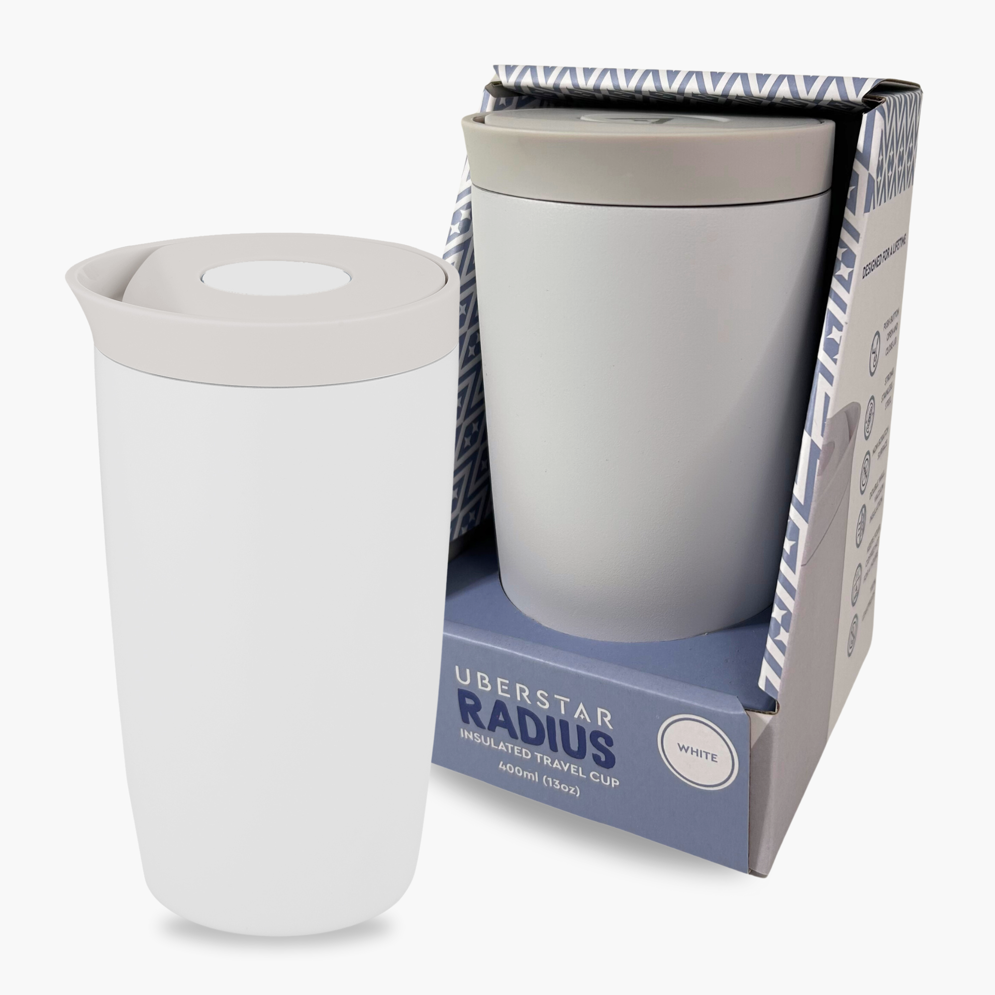 UBERSTAR – Engroshandel Thermokop – Rejsekaffekop i rustfrit stål, lækagesikker og isoleret3