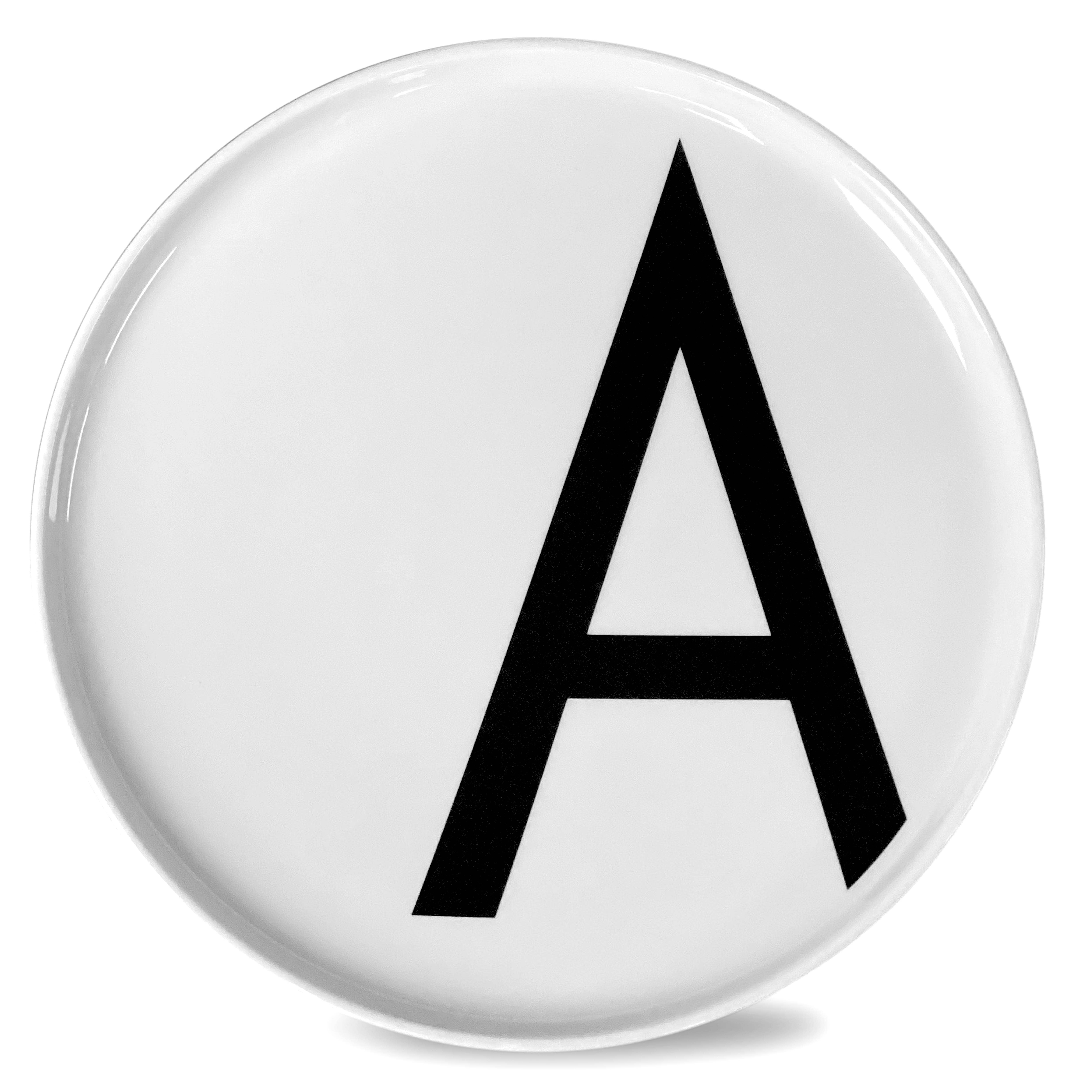 Goldscherben - Vente Assiettes/plats/bols de décoration - Assiette avec lettres de l’alphabet A à Z - cadeau personnalisé avec prénom0