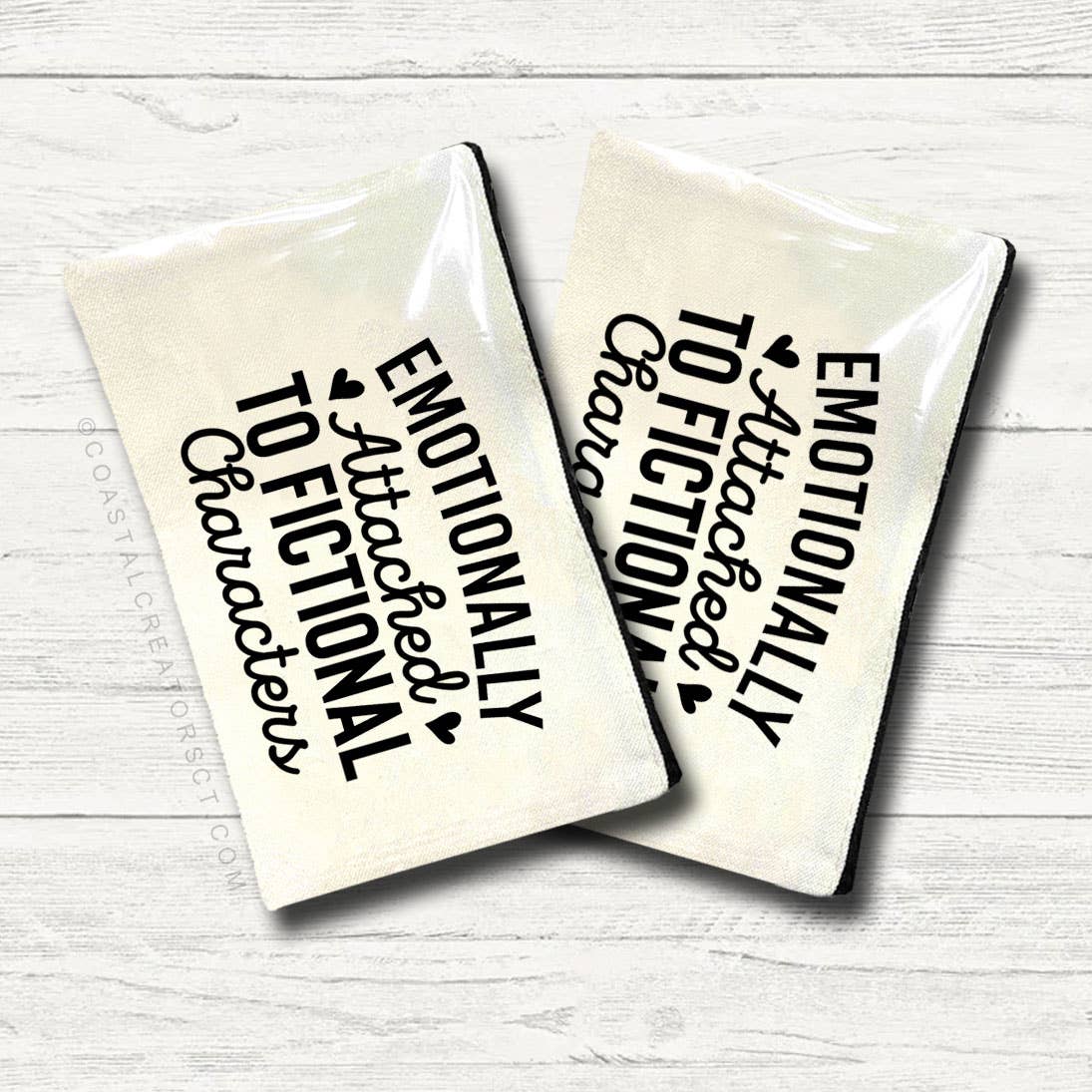 Coastal Creators of Connecticut - Wholesale Pouch - Unisex - Emotionally Attached to Fictional Characters Storage Bag0