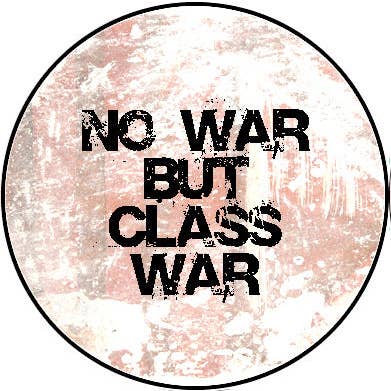 Microcosm Publishing & Distribution - Venta al por mayor Botón/prendedor - Pin #028: No hay guerra sino guerra de clases (botón pinback)