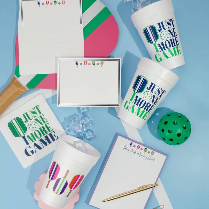 Busy Bee Gift - Wholesale Disposable Cup - Pickleball Paddle Styrofoam Cups | Set of 10, 16 oz2