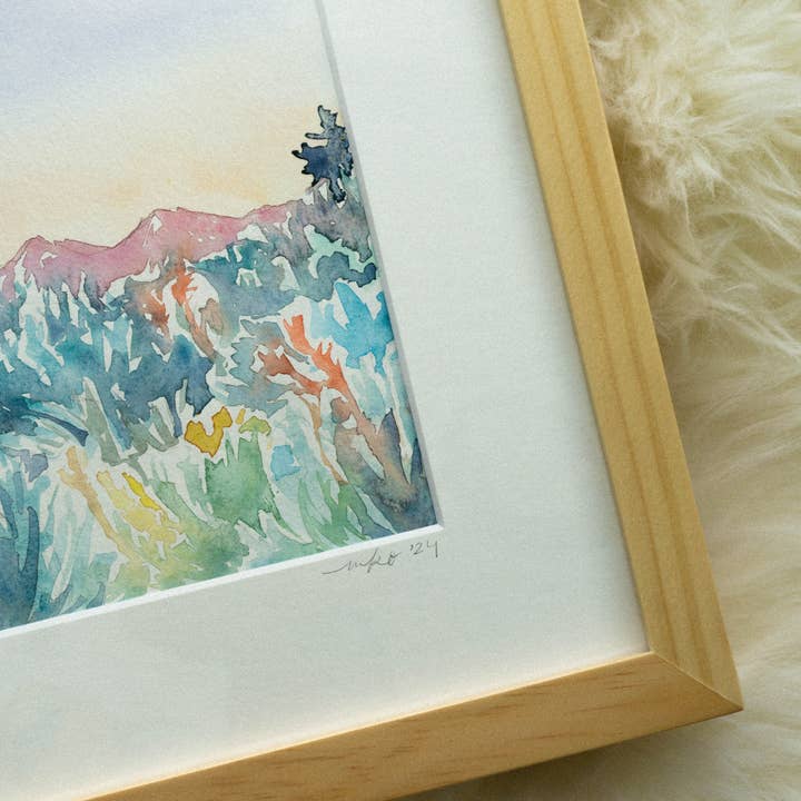 Mel K. Olrich Art - Wholesale Art Print - Southwest Colorado landscape with wildflowers and sagebrush6