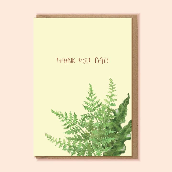 THANK YOU DAD A6 Card for wholesale by Jemma Leigh Design