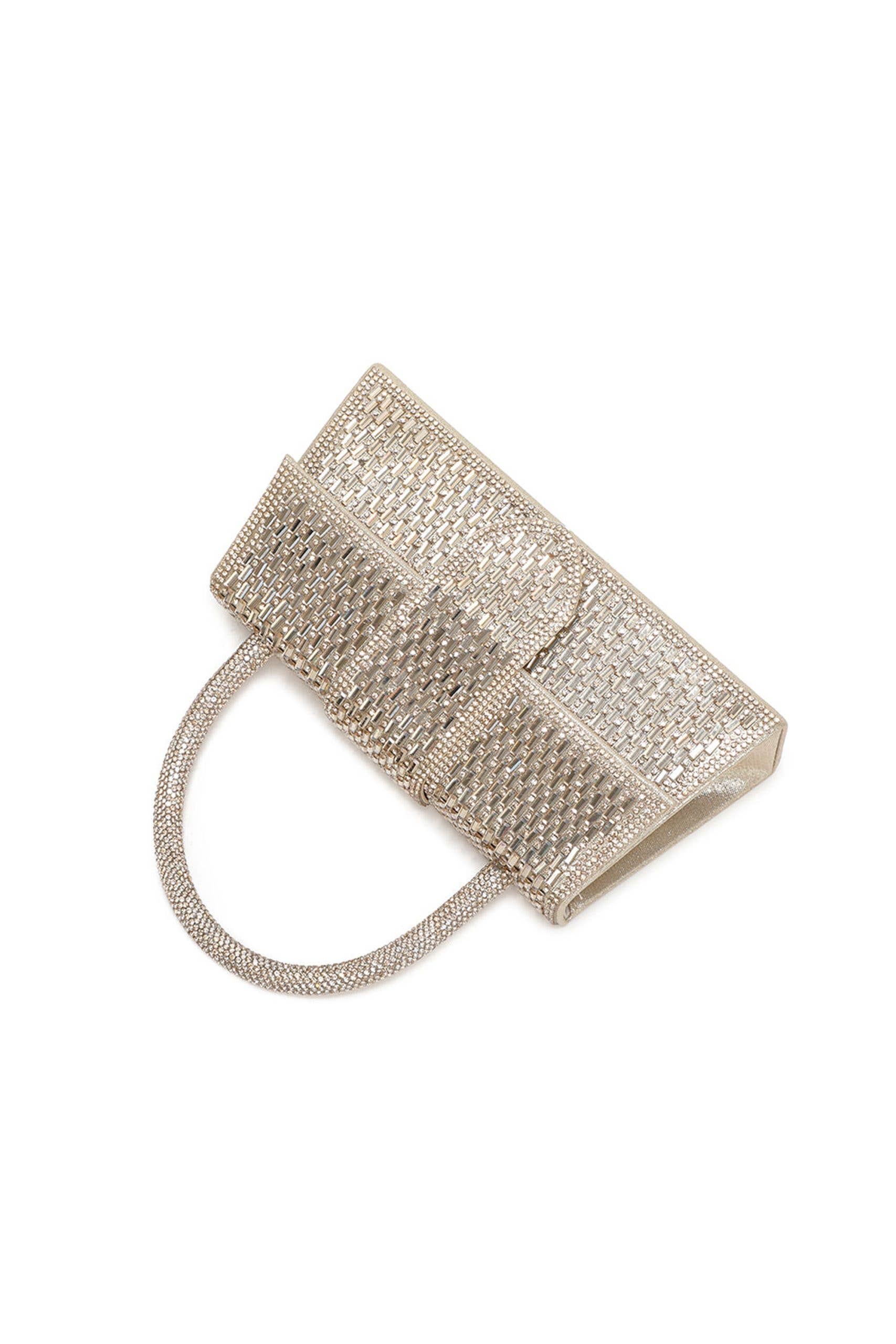 Ellas Trading - Wholesale Clutch Bag - Women's - Elegant Rhinestone Evening Clutch Bag with Chain Strap4