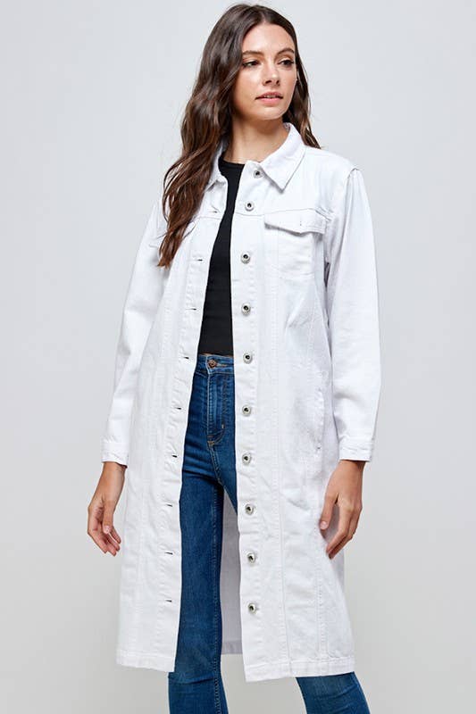 BLUE AGE – wholesale Denim jacket – Women's – Long Trench Coat Denim Jean Jacket (OPEN PACK)19