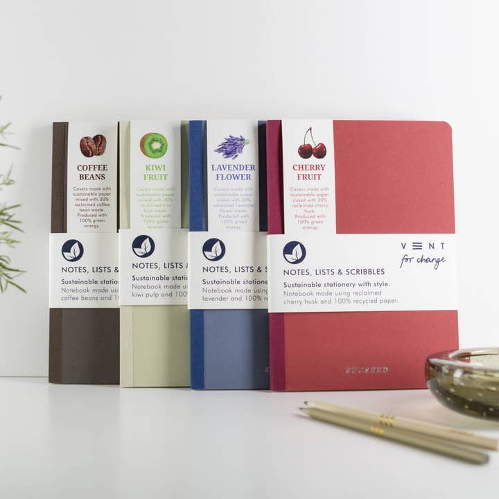 VENT for Change - Wholesale Notebook - Notebook A5 Recycled - Sucseed Kiwi