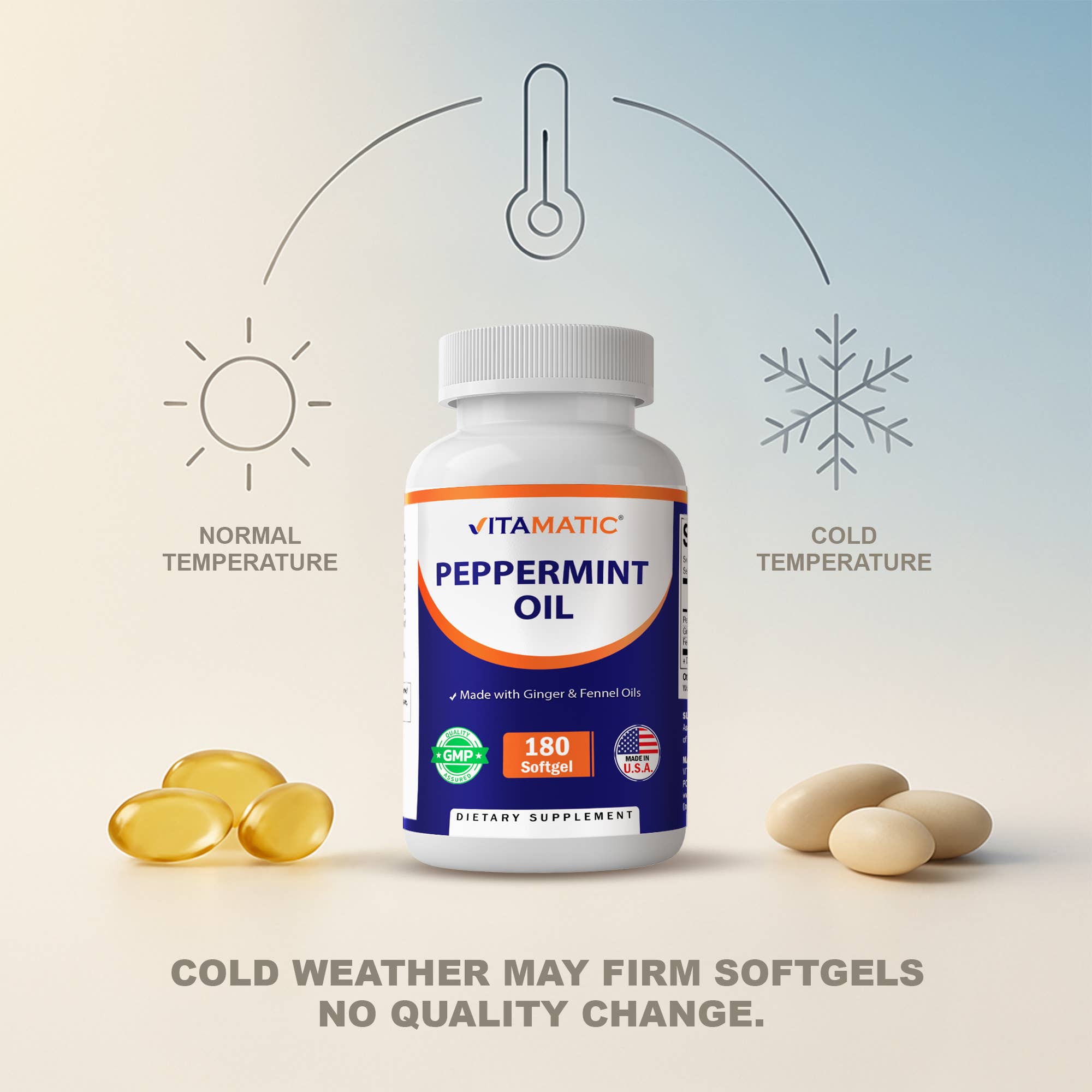 Vitamatic - Wholesale Oral Supplement/Vitamin - Vitamatic | Peppermint Oil | 180 Softgels5