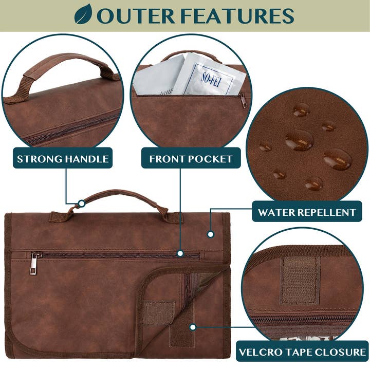 Pavilia - Wholesale Toiletry Bag - Unisex - Rollout Hanging Toiletry Organizer Bag30