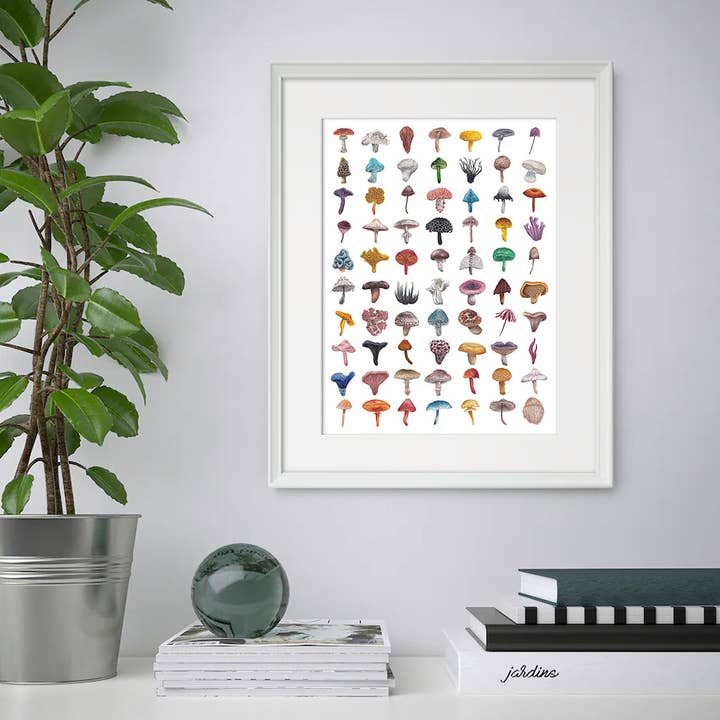 Lucy Locks Art - Wholesale Art Print - Mushroom A3 Print6