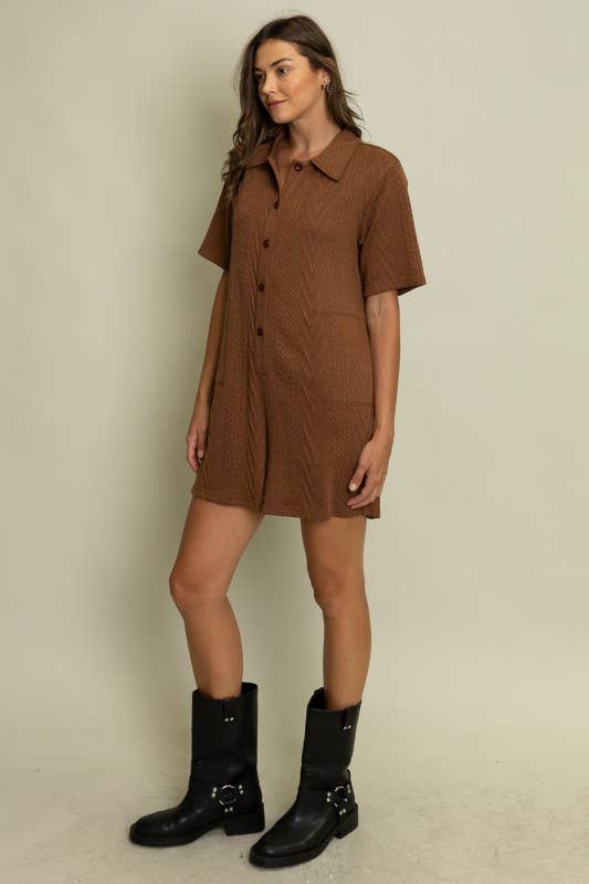 Heyson – Engroshandel Romper - Dame – LR1002_B Kortærmet Knaplukket Romper10