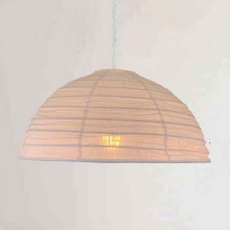 Little Nordic Sol - Wholesale Lantern - Linen Light Shade Lumi Dome Blush Pink 60cm0