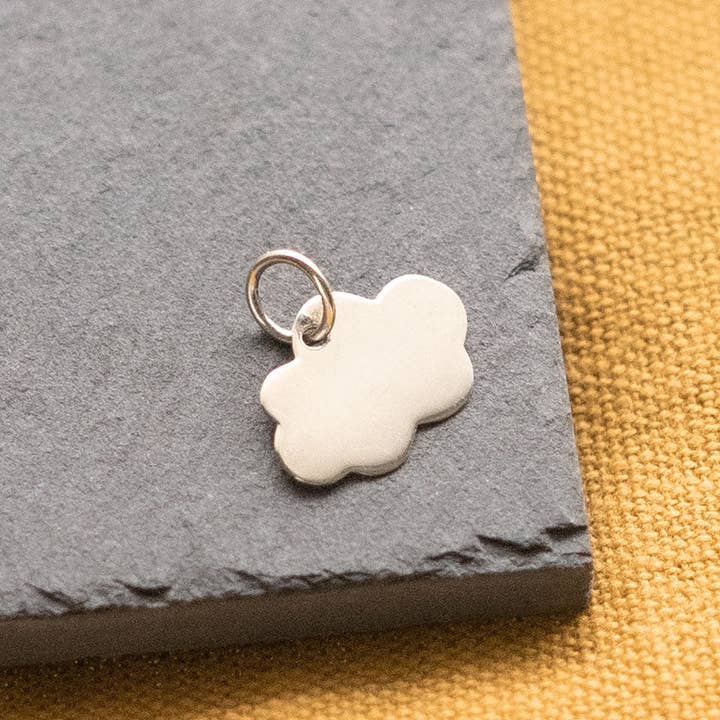 SIKA BIJOUX - Wholesale Individual Charm/Pendant - Gabrielle Engravable Medal - Silver