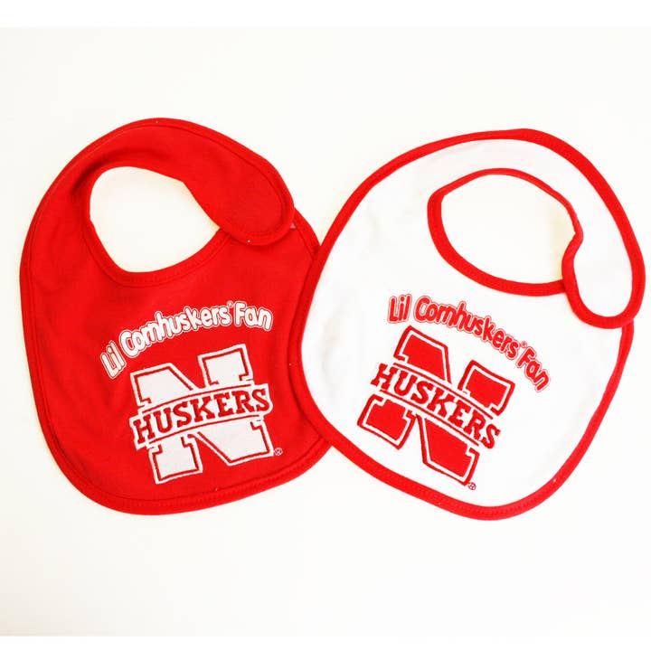 Nebraska Cornhuskers Bib Set for wholesale by Turnovers Inc