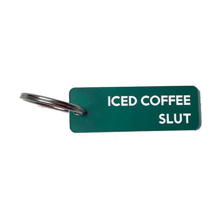 Calm Down Caren - Wholesale Keychain - Unisex - Iced Coffee Slut - Acrylic Key Tag4