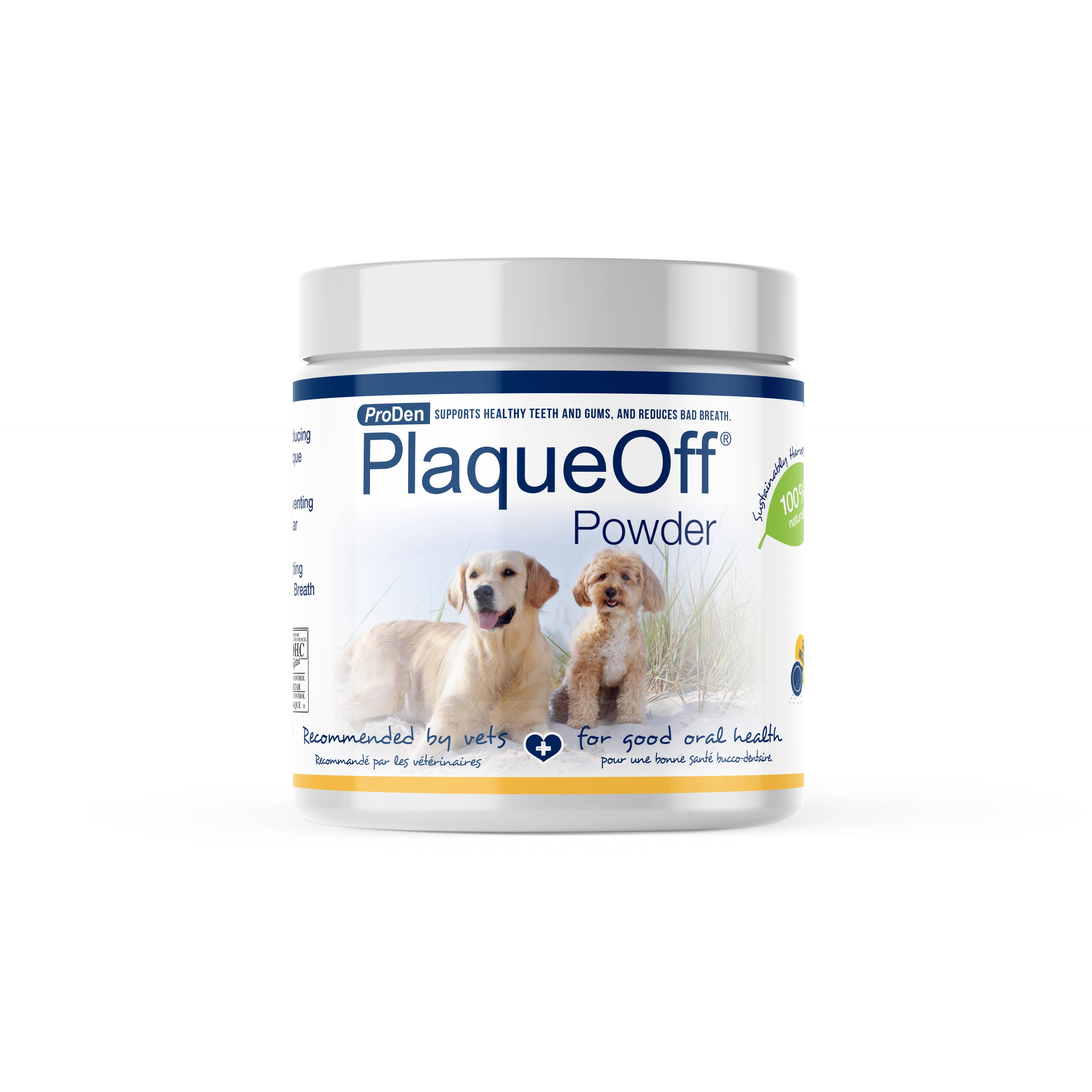 Pet Palette Distribution - Wholesale Pet Supplement - Dog - PlaqueOff Powder 180 Gram Mini-Tub