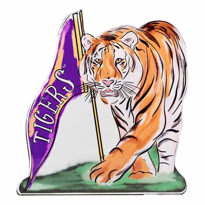 LSU Tiger Acrylic Stand for wholesale by Glory Haus