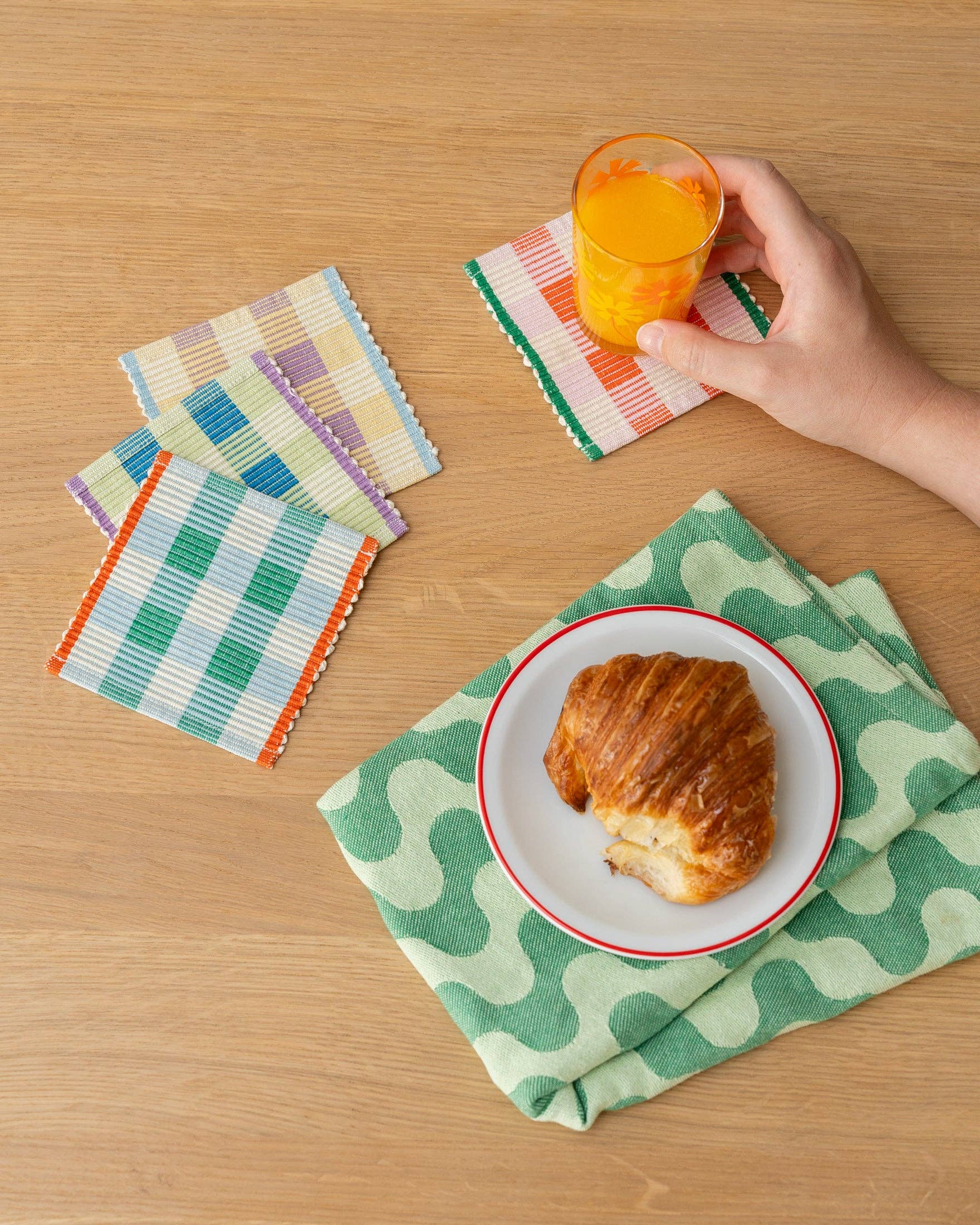 Tarta Gelatina – Großhandel Untersetzer – Merienda-Untersetzer-Set3