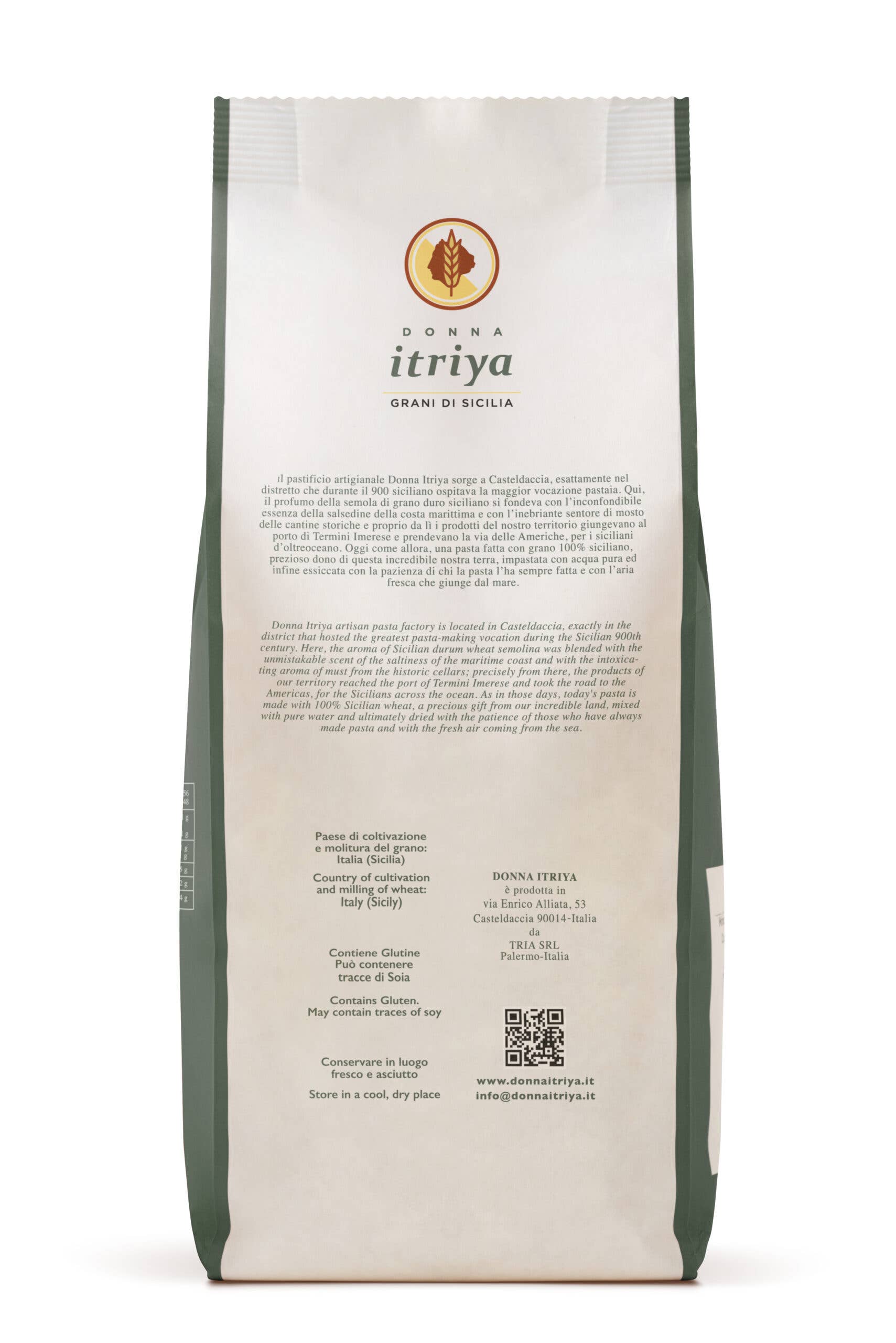 Pastificio Donna itriya - Grani di Sicilia - Wholesale Pasta - Fusilli - Organic1