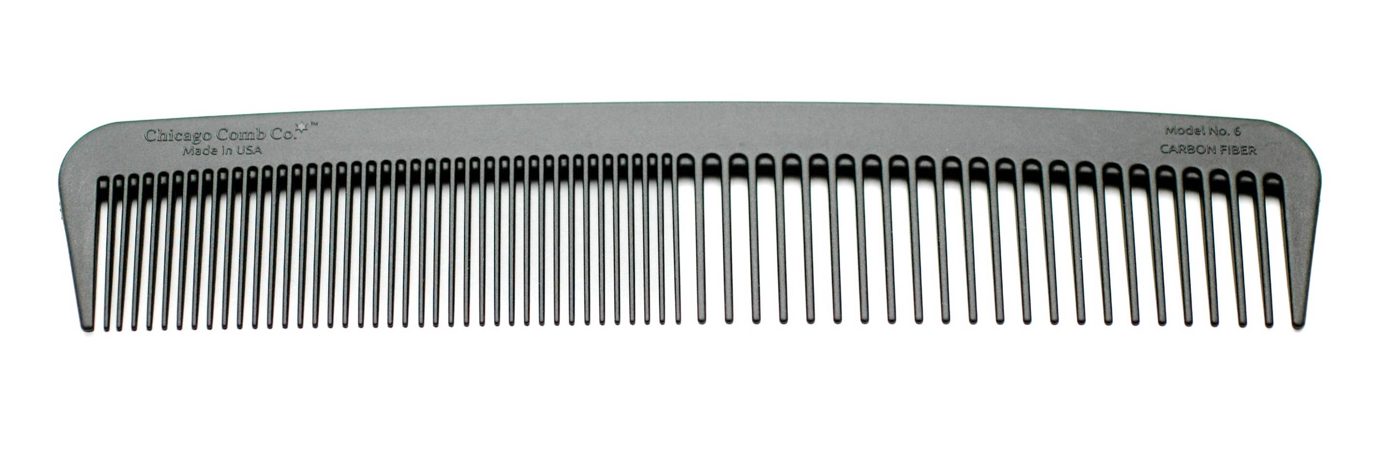 Chicago Comb Co. – wholesale Hair brush/comb – Model No. 6 Carbon Fiber Comb1