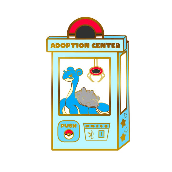 Naytendo - Wholesale Lapel Pin/Button - Pokemon Lapras Enamel Pin // Anime // Gaming