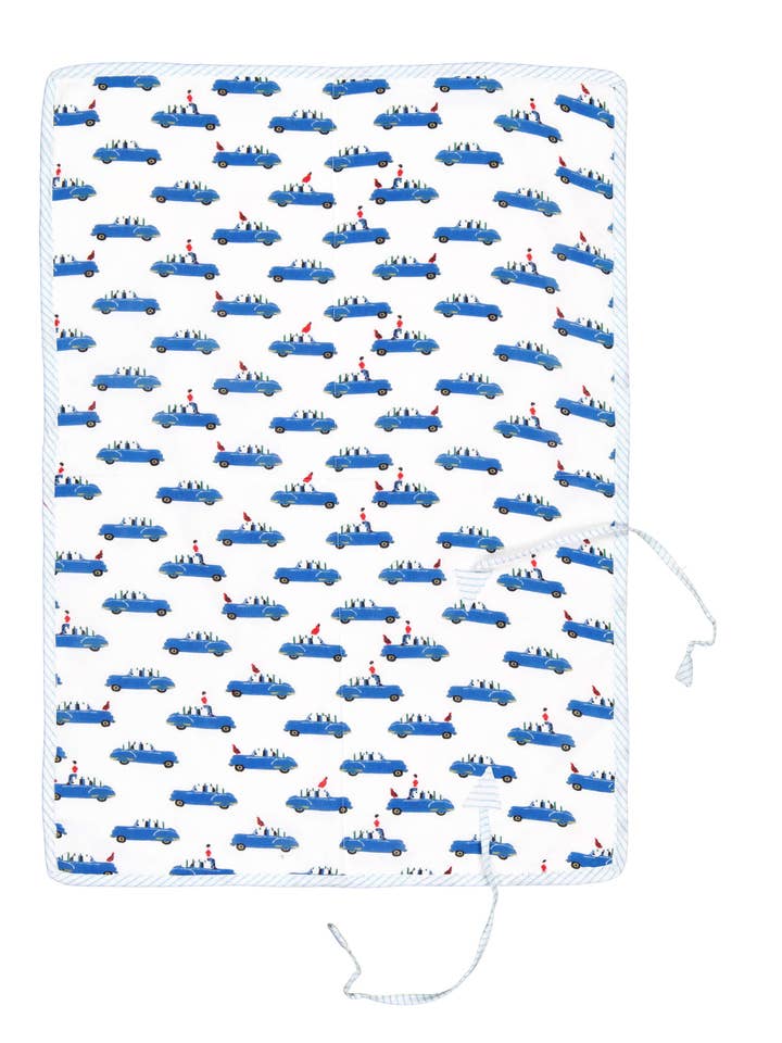 REJSESKIFTEUNDERLAG BLÅ BILER for engroshandel hos Lucas du Tertre - Europe