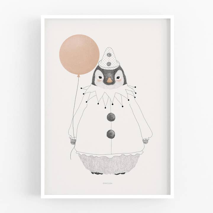Art Print - Penguin Balloon for wholesale by Micush