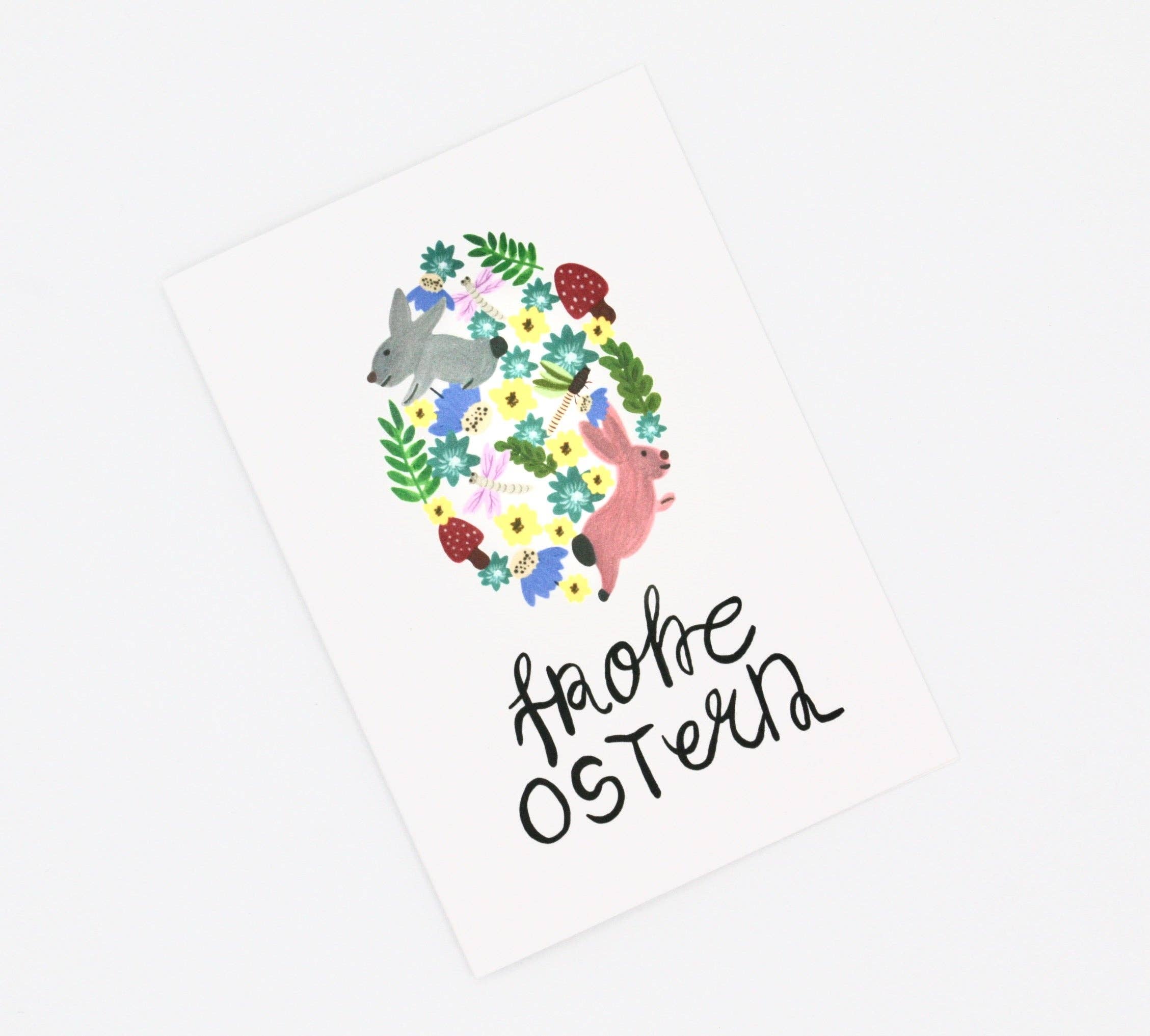 Colourina Design - Wholesale Easter Card - Floral Easter Bunny | Easter Card1