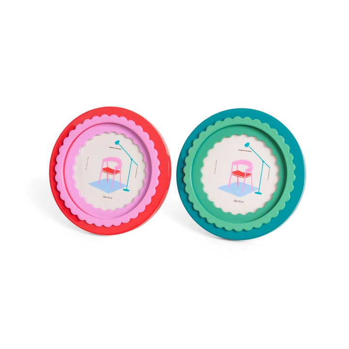 Helio Ferretti - Wholesale Picture Frame - ROUND GLOSSY GREEN PHOTO FRAME HF3