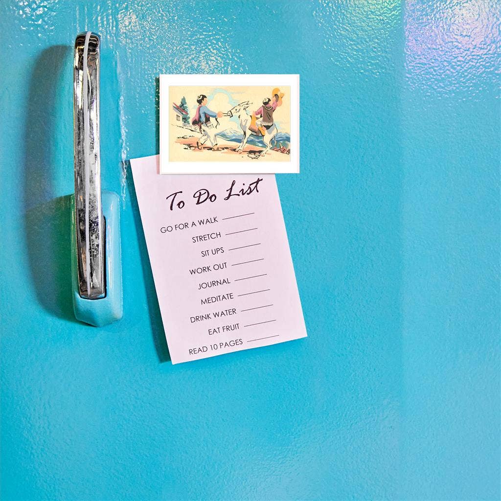 Found Image Press - Vente Aimants - Aimant MX-319 Garçons jouant avec un âne, Mexique1