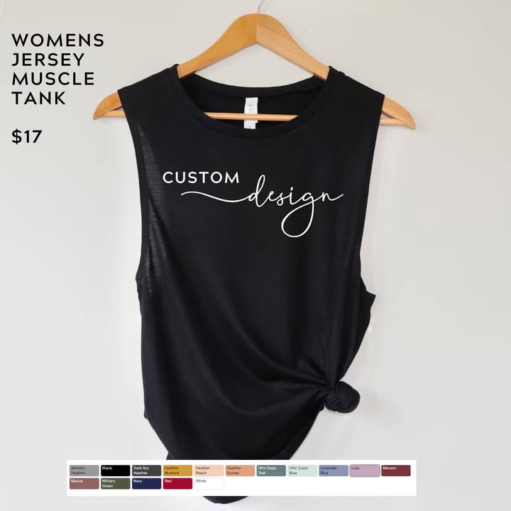 Faith & Life Christian Brands - Wholesale Tank Top - Women's - Custom Tank Top - Pilates Studio - Logo - Barre - Cycle
