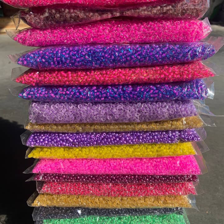 MaddieMayShop - Wholesale Beads - 6/0 Glass Seed Beads~ 450 Grams, SEED BEADS BULK