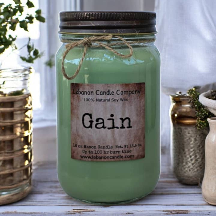 Lebanon Candle Company - Wholesale Jar/Filled Candle - Gain Candle1