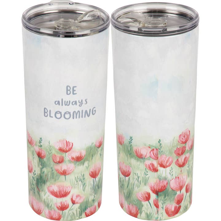 Be Always Blooming Coffee Tumbler for wholesale by Primitives by Kathy
