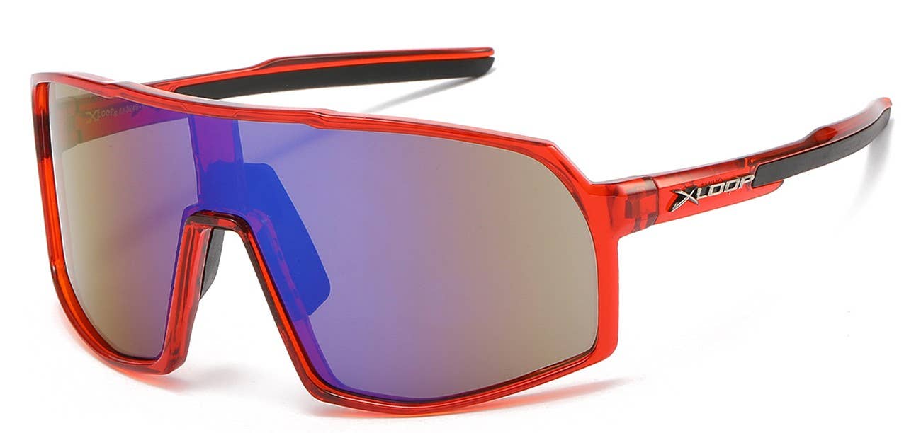 Sunrayzz Imports - Wholesale Sunglasses - Men's - Xloop Sports Wrap Shield Sunglasses x3649-rv5