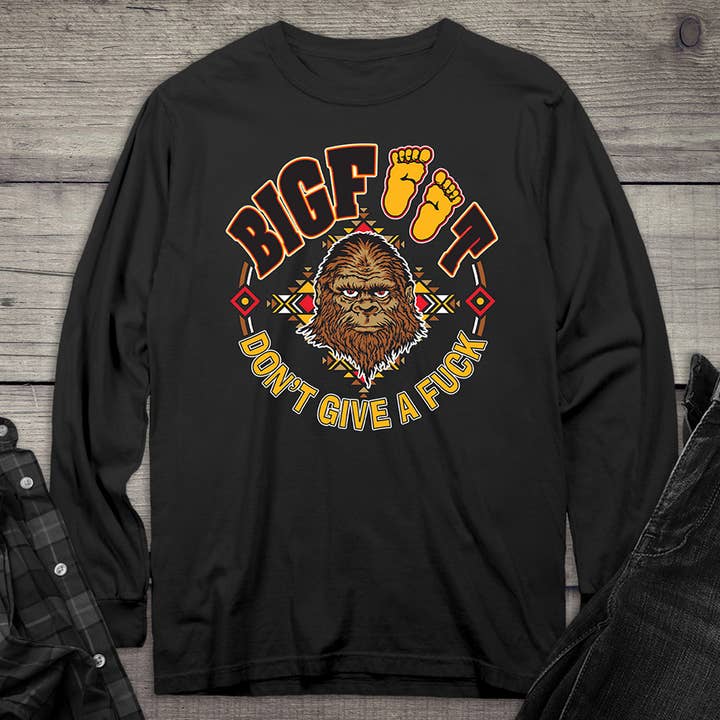Camiseta de Manga Larga Bigfoot No Da para venta al por mayor de Artopia