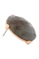 MYS Wholesale Inc - Wholesale Stud/Post Earrings - Faceted Oval Stone Post Earrings7