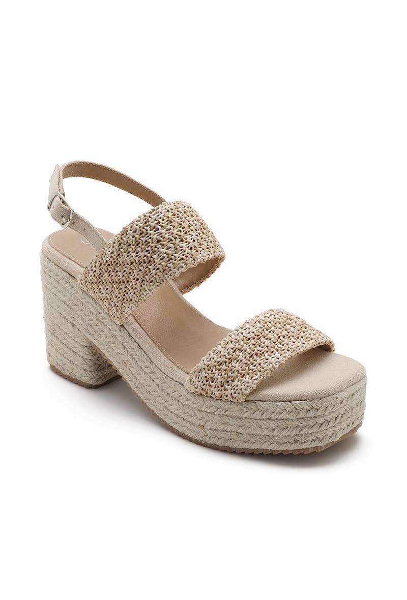 Joia Paris – wholesale Sandaler - Dam – Espadrille kilklackssandaler med justerbara remmar JN-896