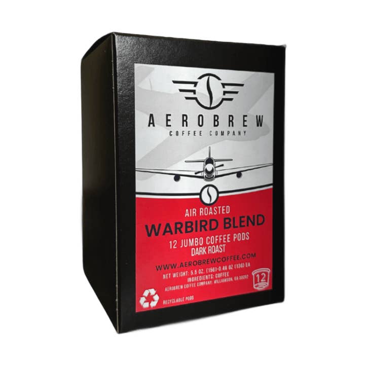 Warbird Blend Pods Coffee (Dark) for wholesale by Aerobrew Coffee Company