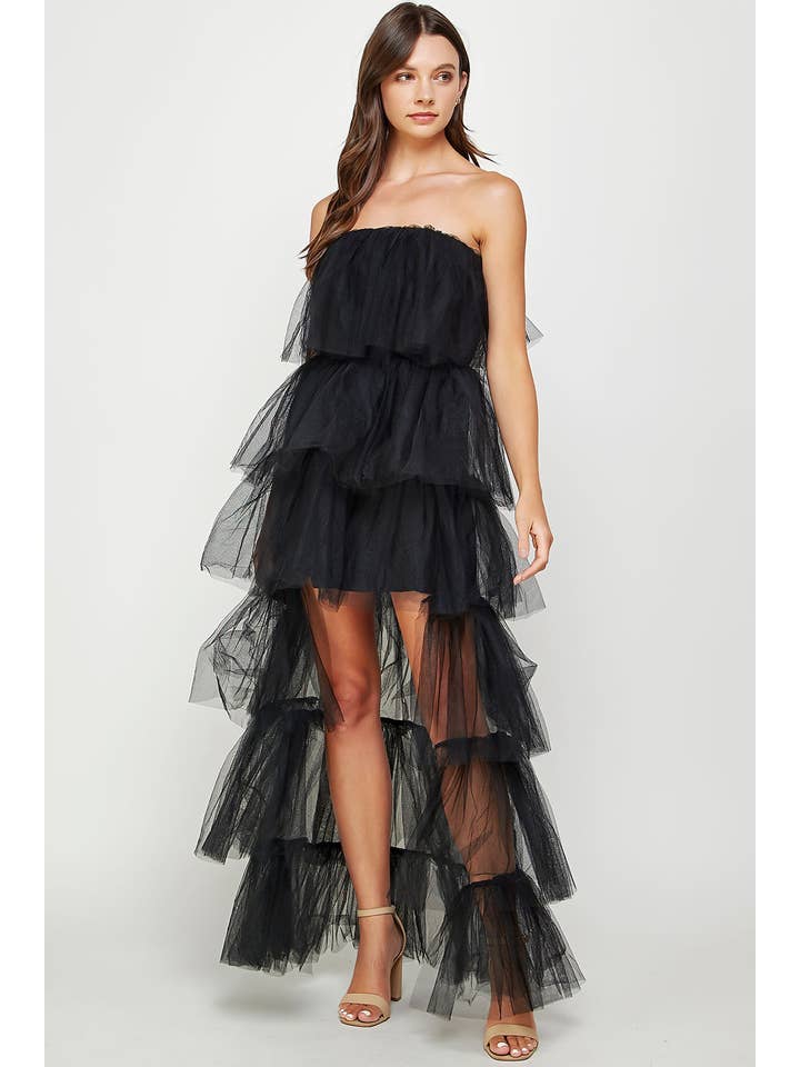 Strut & Bolt – Vestido - Mulher por atacado – Vestido de tule alto e baixo7