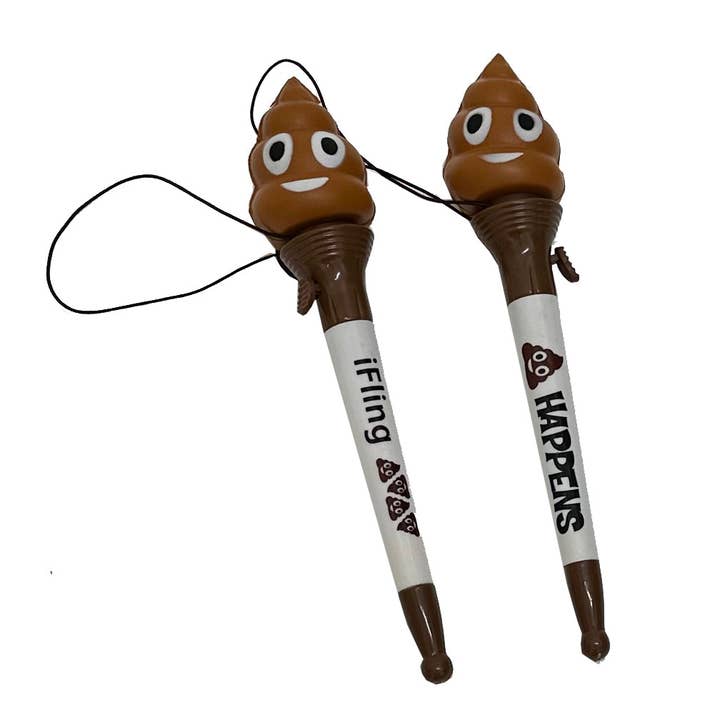 Off The Wagon - Wholesale Pen - Poop Emoji Pen