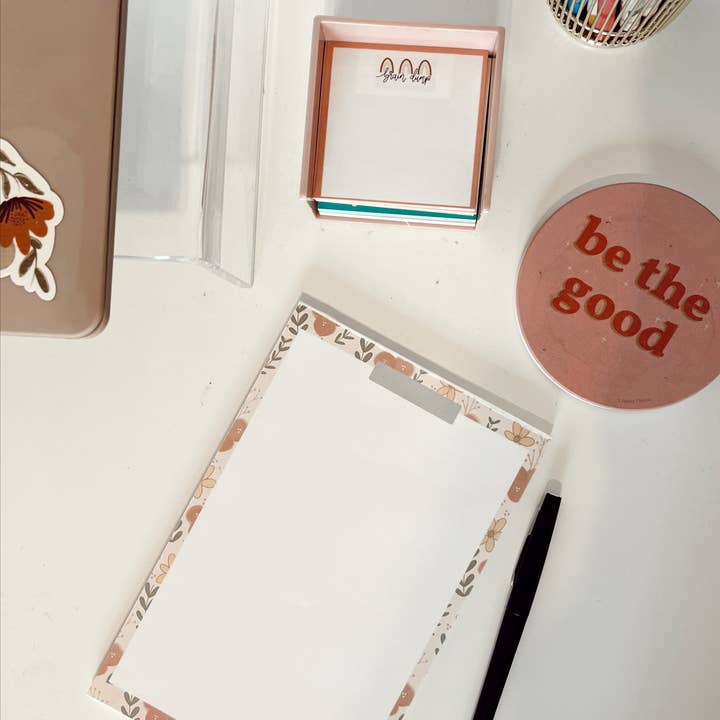 Large Floral Notepad | Blank Notepad for wholesale by Livi Lou's Co.